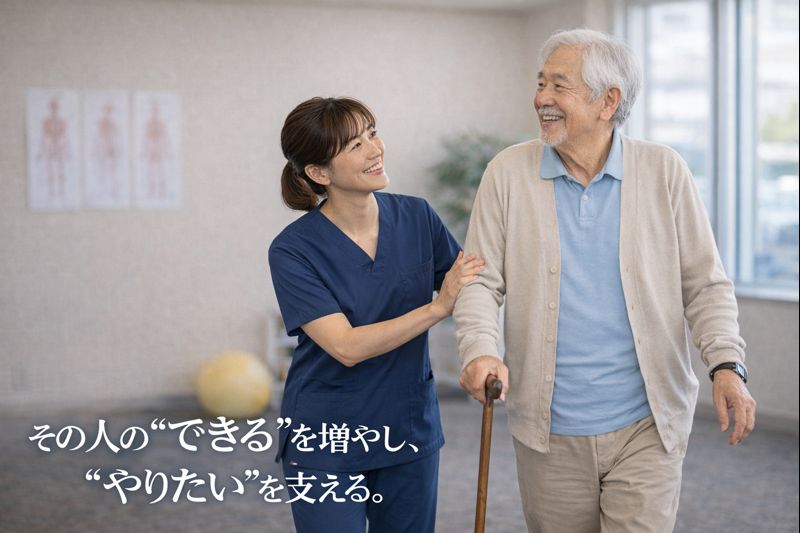 【沼津市沼北町】＜パート＞ Café&Reha(カフェリハ)沼津開北デイサービス｜理学療法士 イメージ